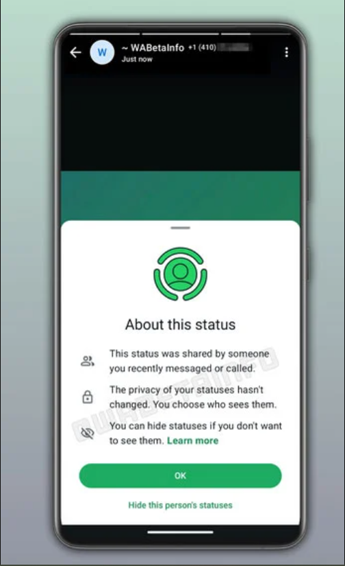 WhatsApp now Enables Unsaved Contacts to Get Status Updates