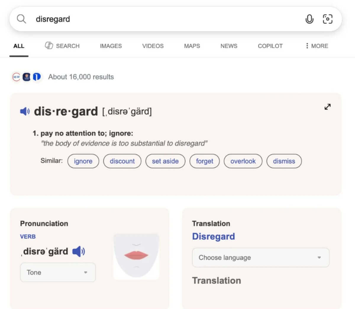 Google Users Can no Longer Search the word ‘disregard’
