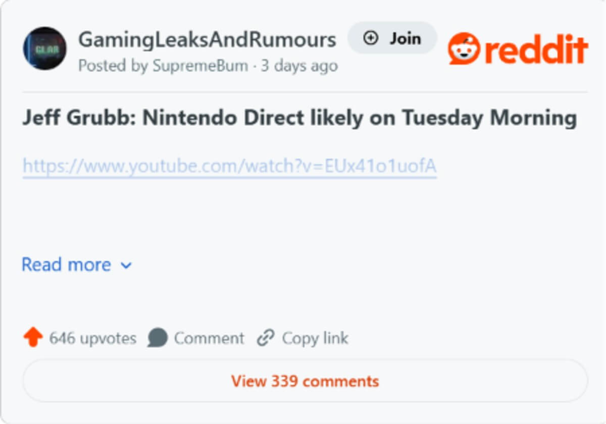 Nintendo Direct Date Leaked By Industry Insider