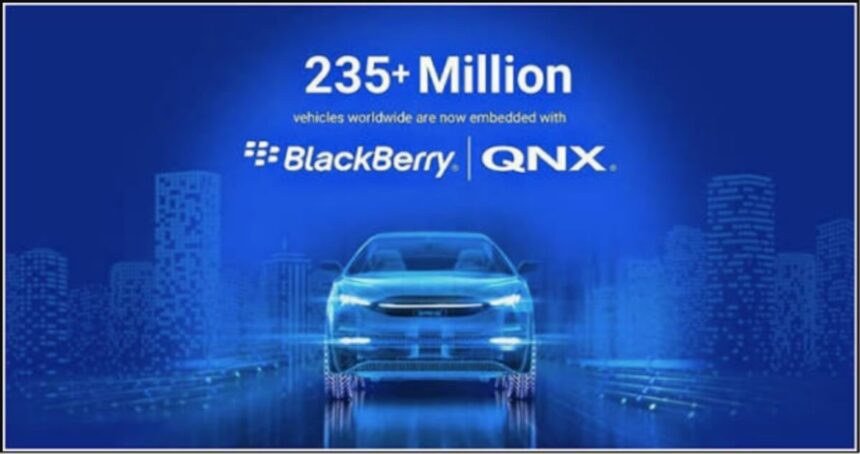 Blackberry QNX Software Embedded in 275M Vehicles